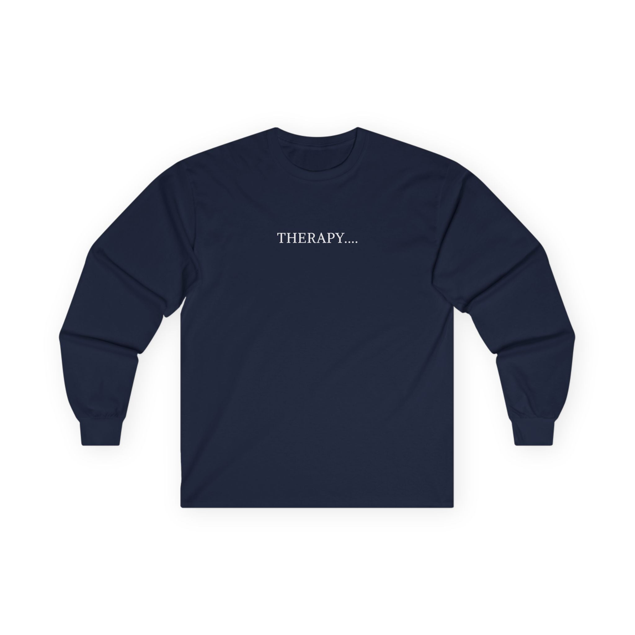 Therapy Skull Long Sleeve Unisex Cotton Shirt