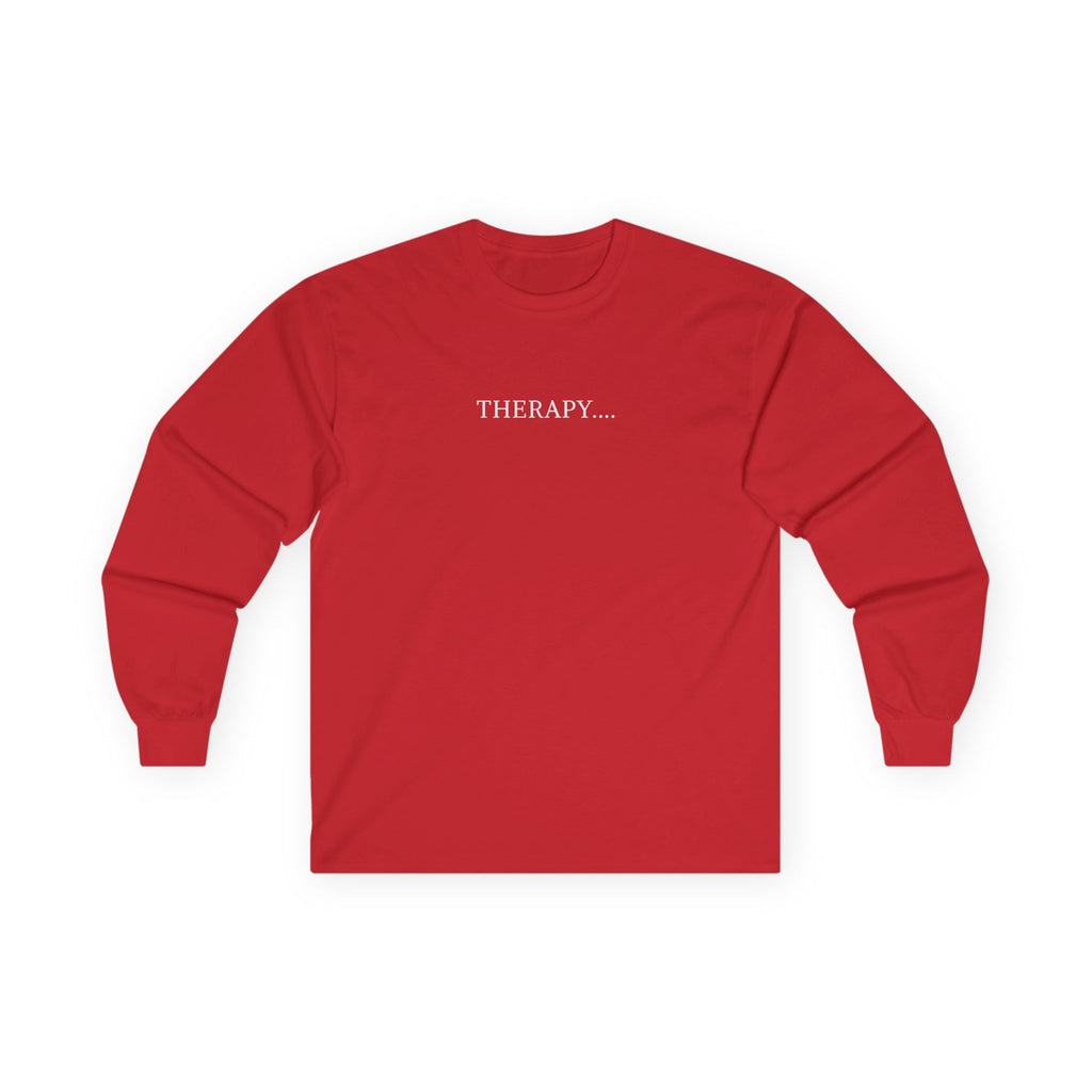 Therapy Skull Long Sleeve Unisex Cotton Shirt