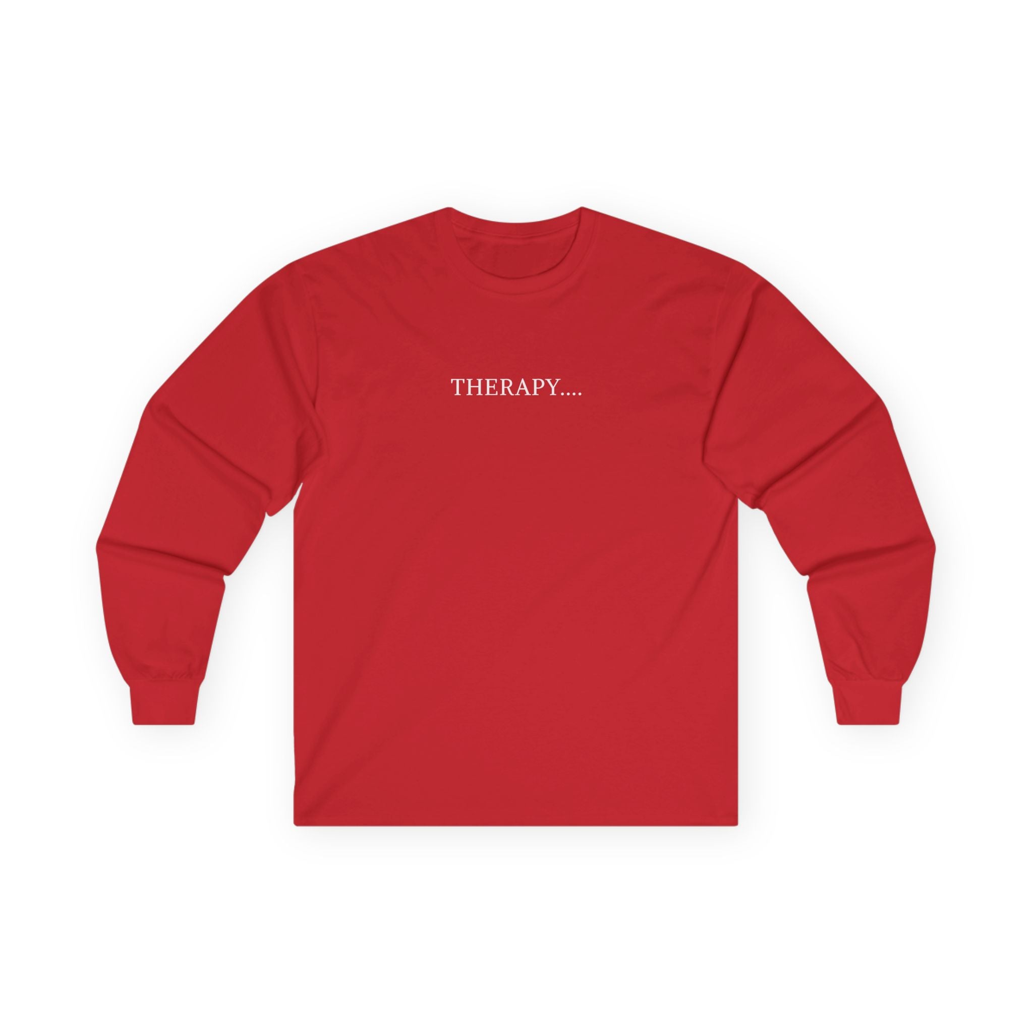 Therapy Skull Long Sleeve Unisex Cotton Shirt