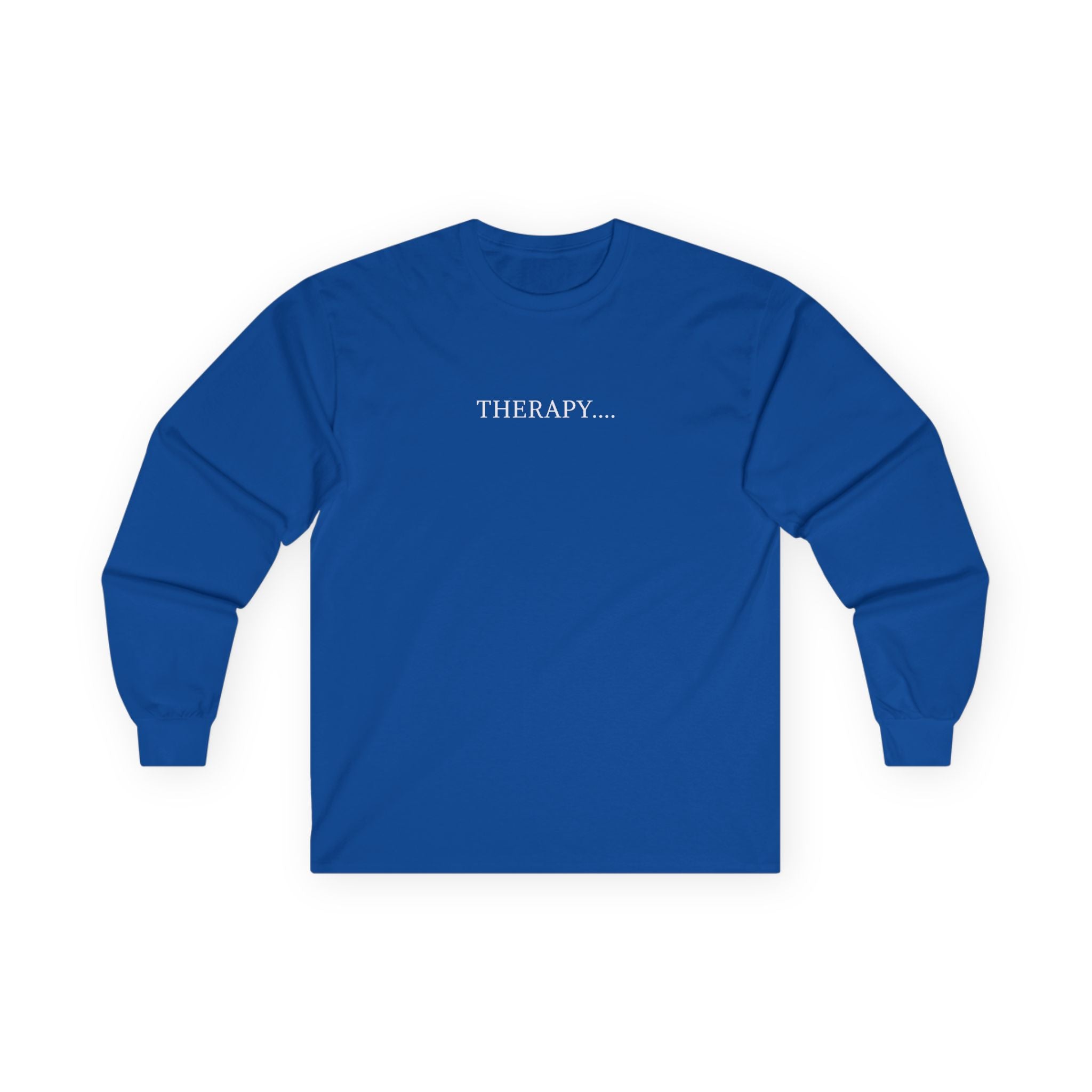 Therapy Skull Long Sleeve Unisex Cotton Shirt