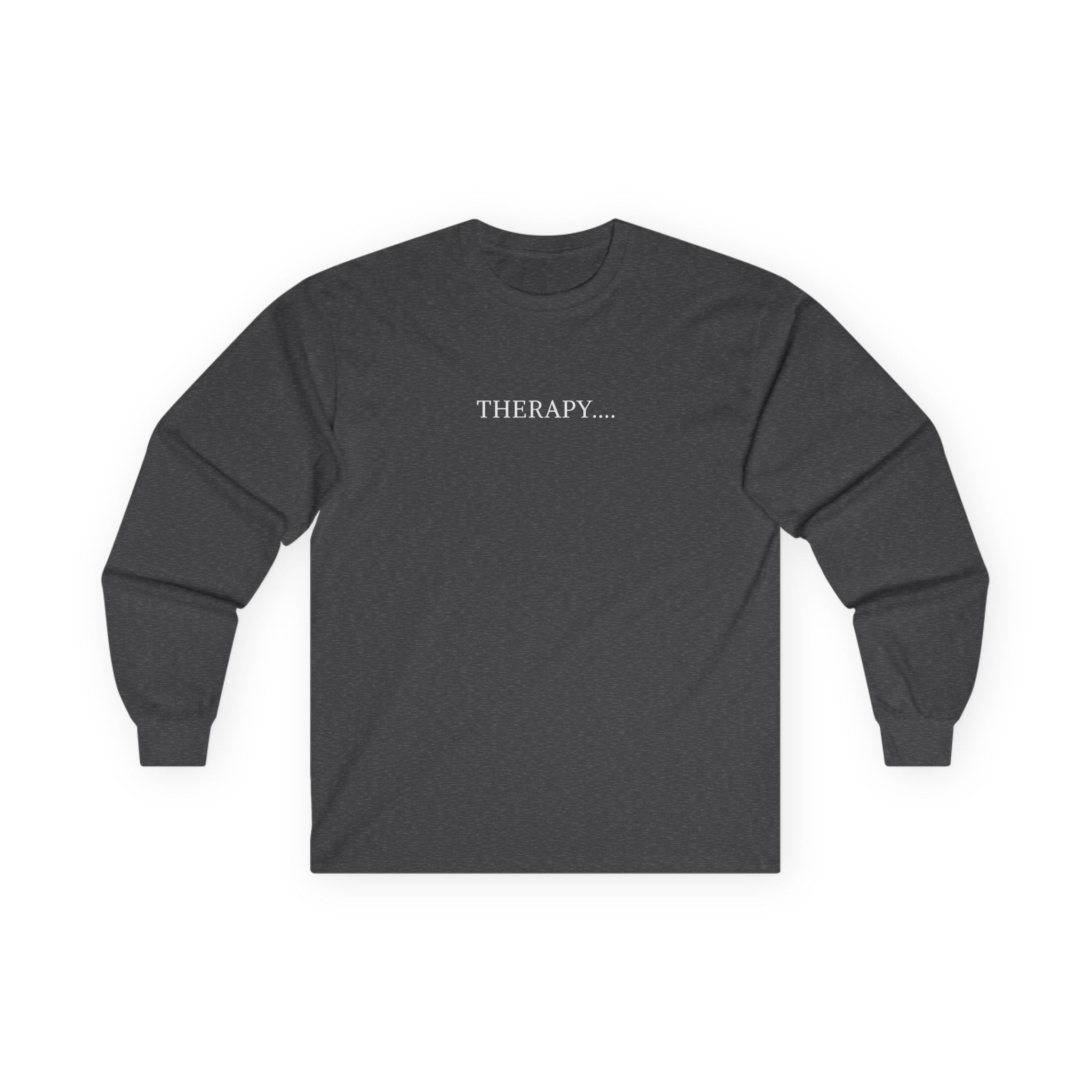Therapy Skull Long Sleeve Unisex Cotton Shirt