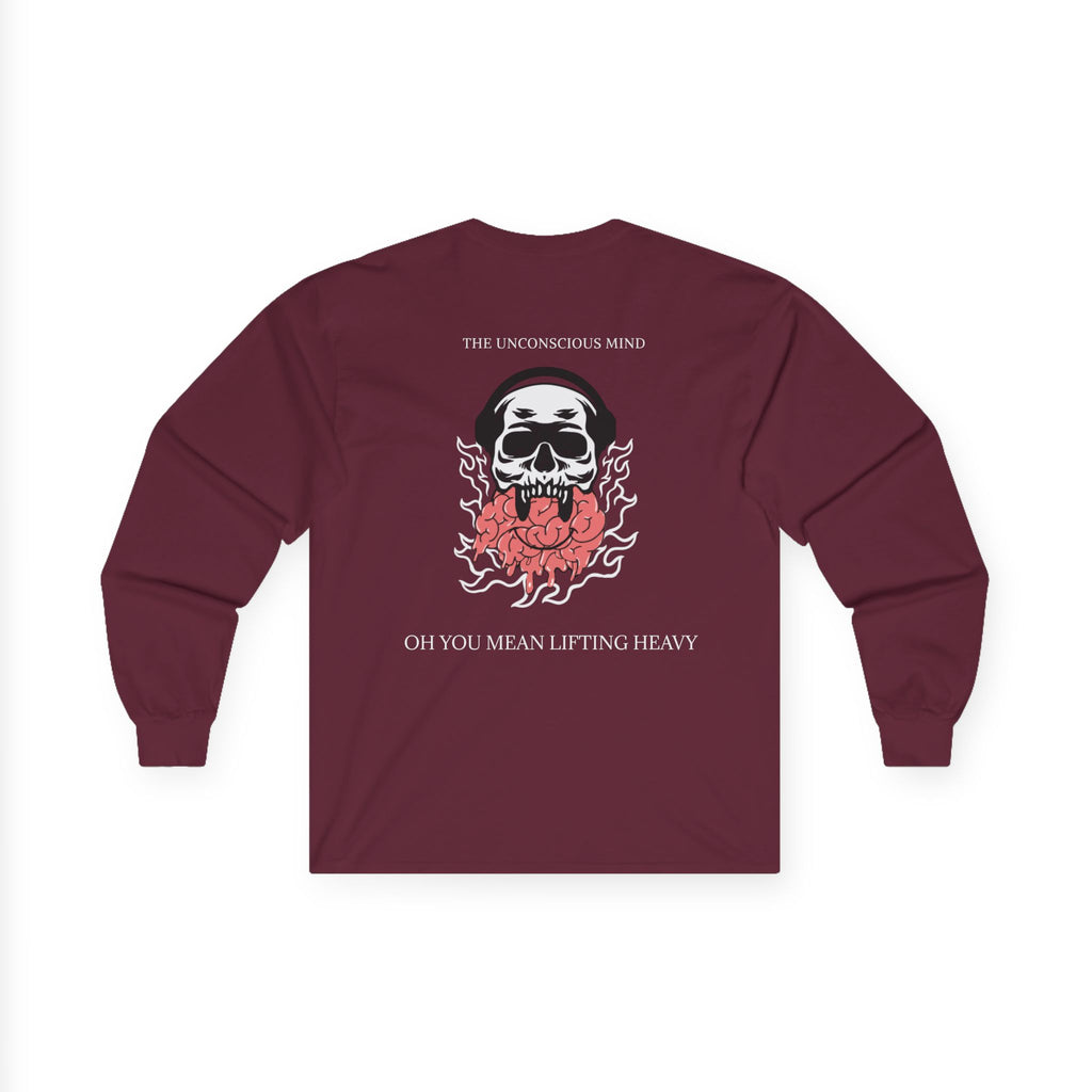 Therapy Skull Long Sleeve Unisex Cotton Shirt