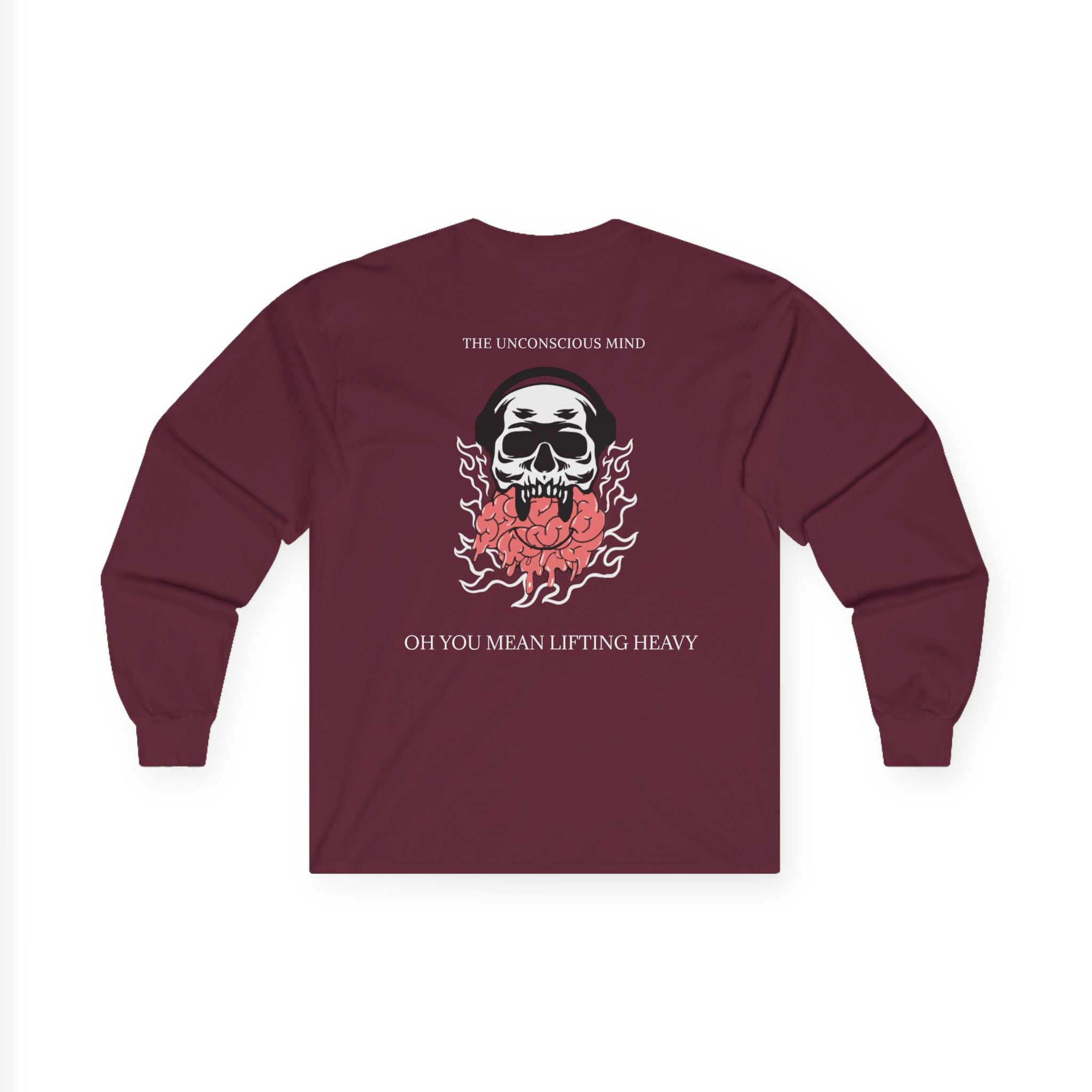 Therapy Skull Long Sleeve Unisex Cotton Shirt