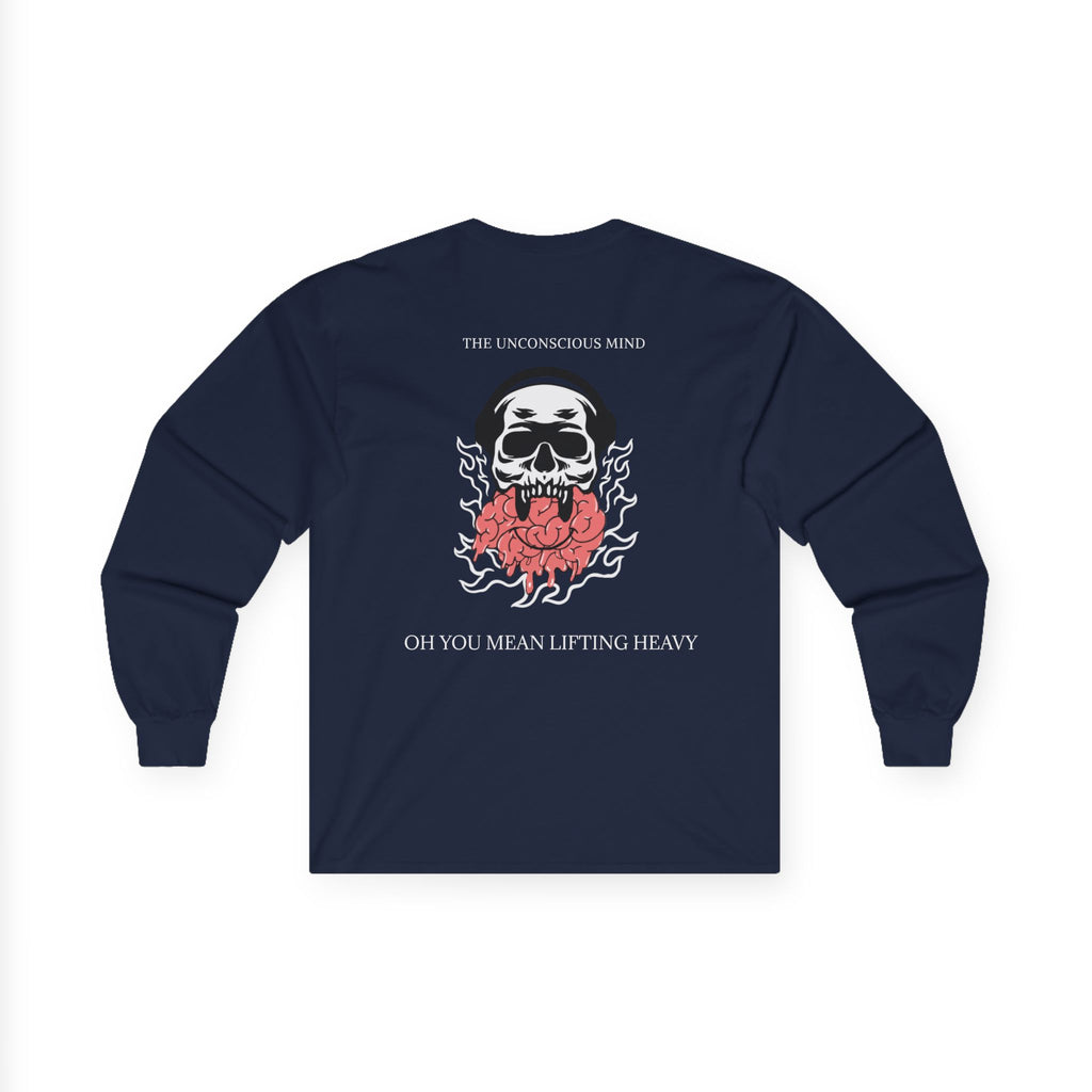 Therapy Skull Long Sleeve Unisex Cotton Shirt