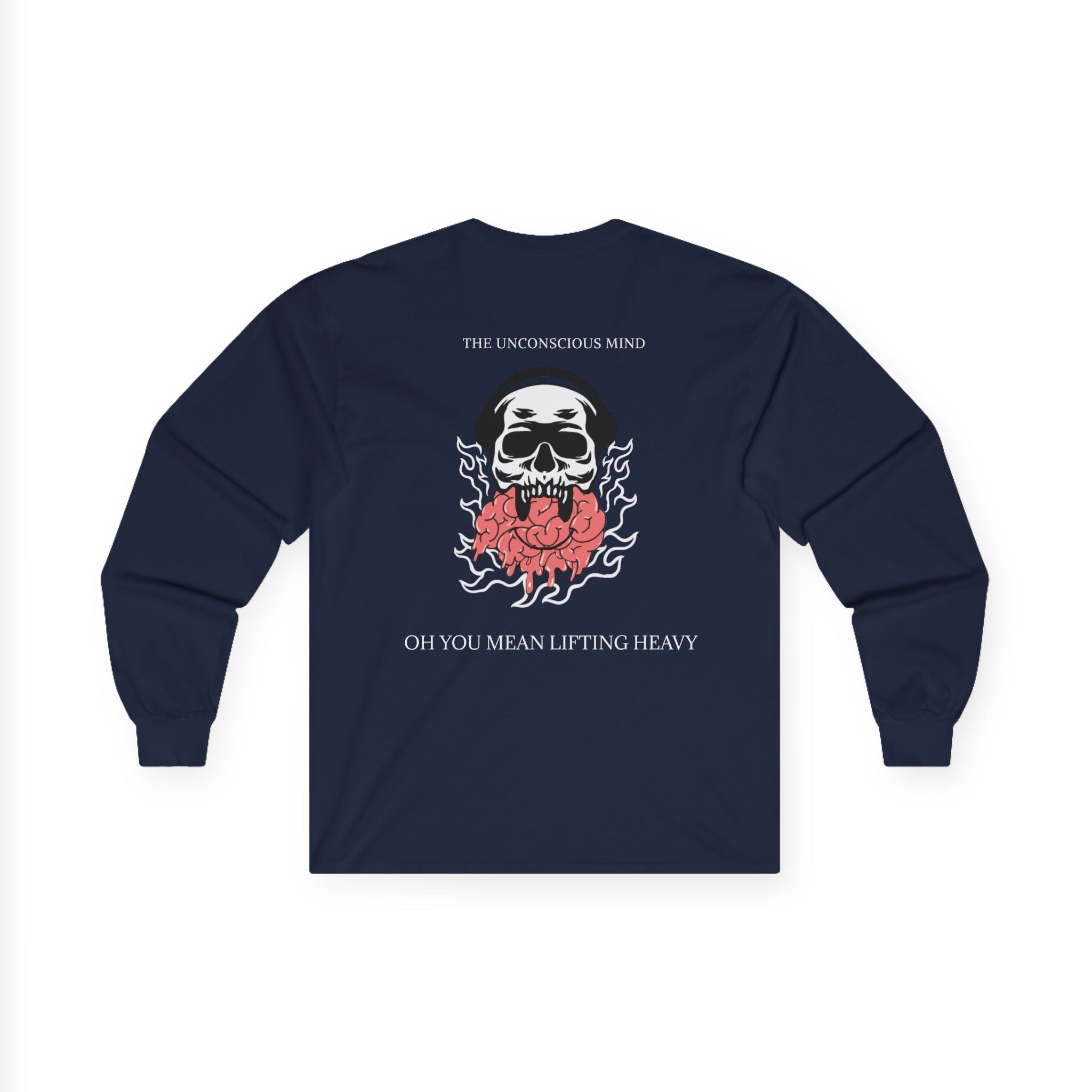 Therapy Skull Long Sleeve Unisex Cotton Shirt