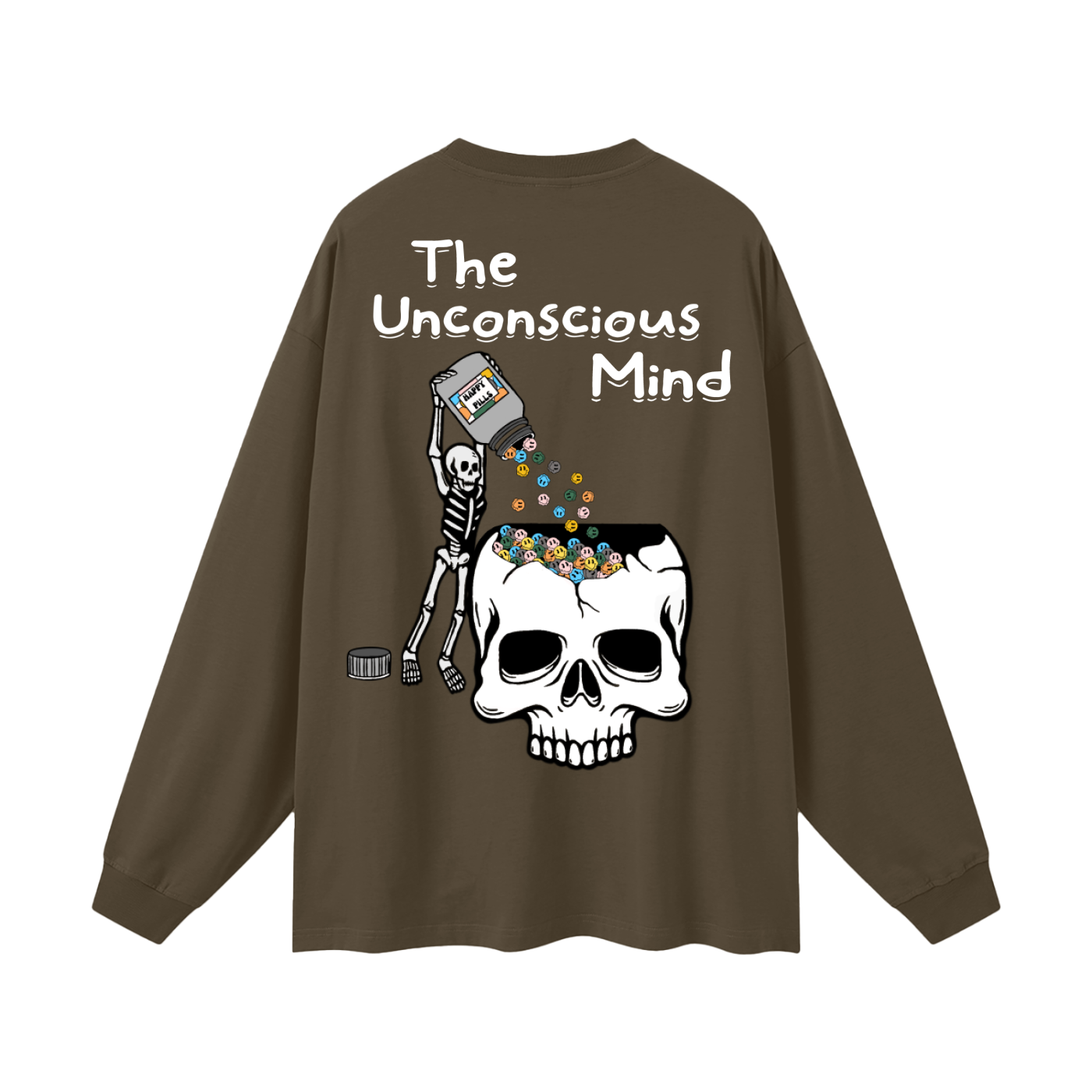 Happy Pills Oversized Unisex Long Sleeve T-Shirt