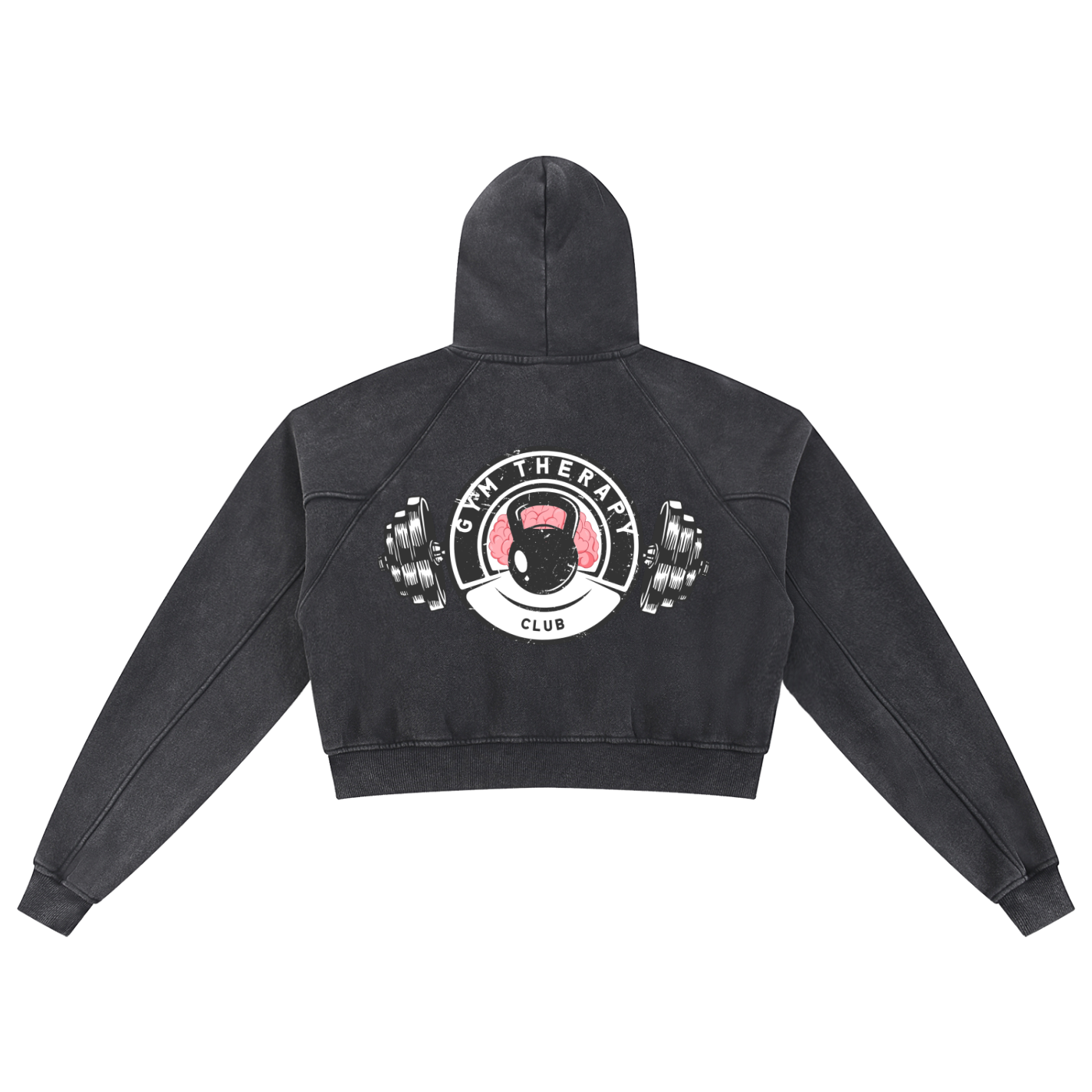 Gym Therapy Club Cropped Hoodie