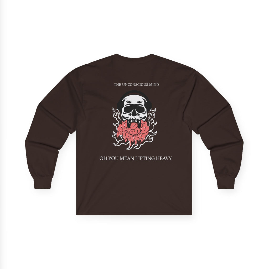 Therapy Skull Long Sleeve Unisex Cotton Shirt