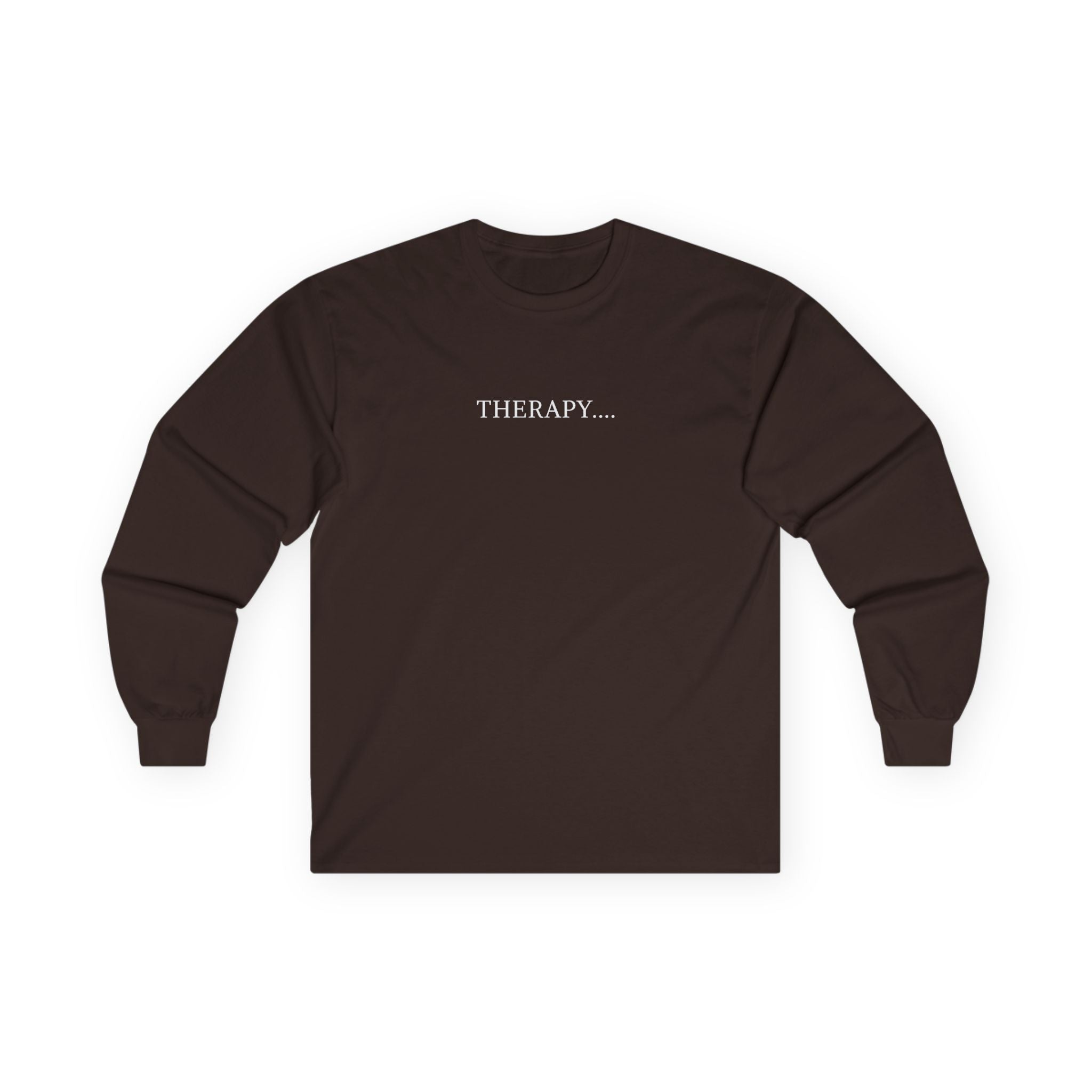 Therapy Skull Long Sleeve Unisex Cotton Shirt