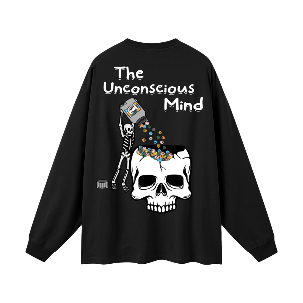 Happy Pills Oversized Unisex Long Sleeve T-Shirt