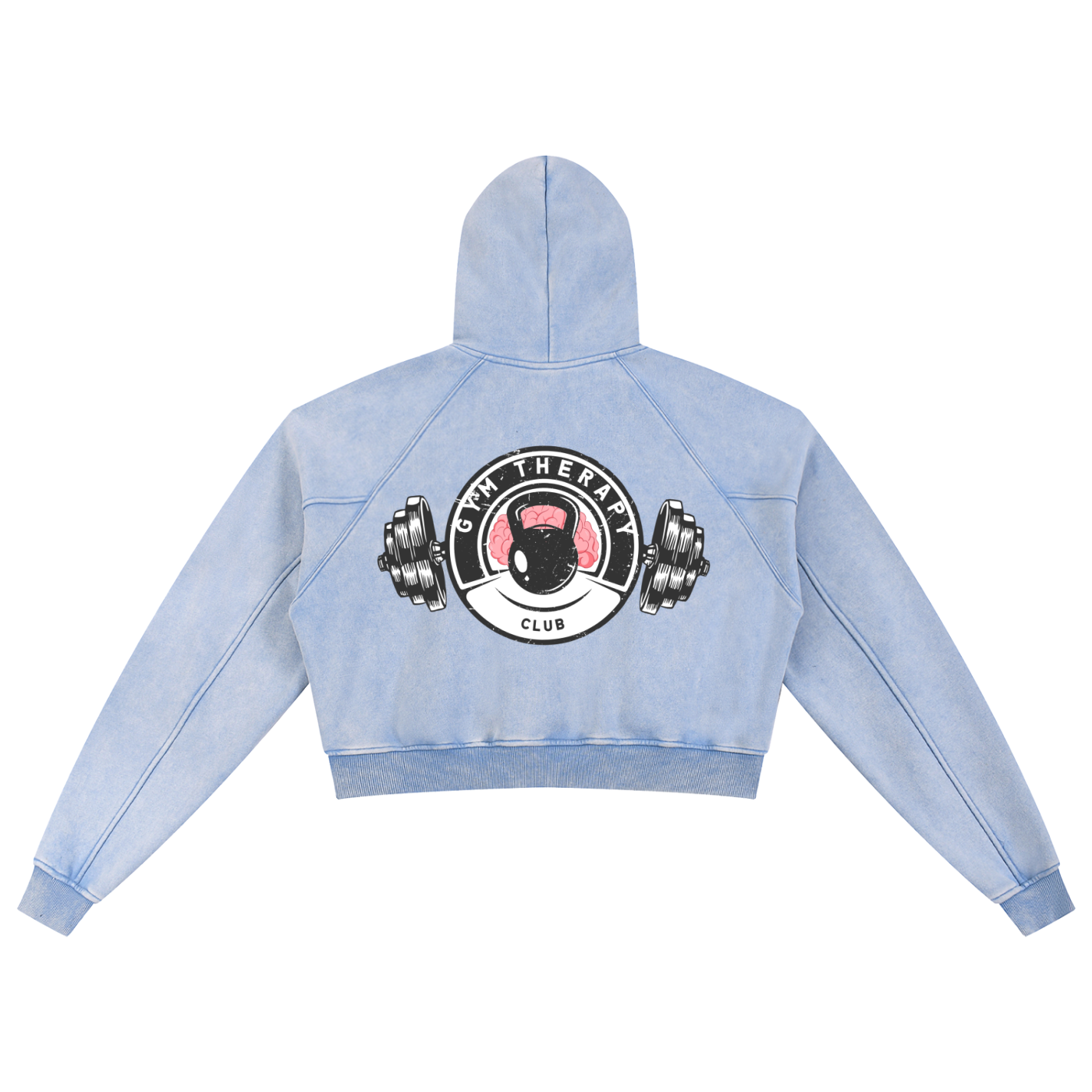 Gym Therapy Club Cropped Hoodie