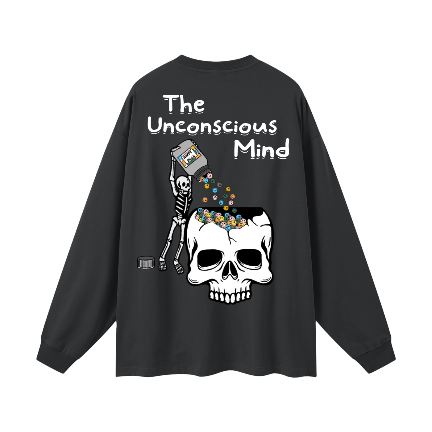 Happy Pills Oversized Unisex Long Sleeve T-Shirt