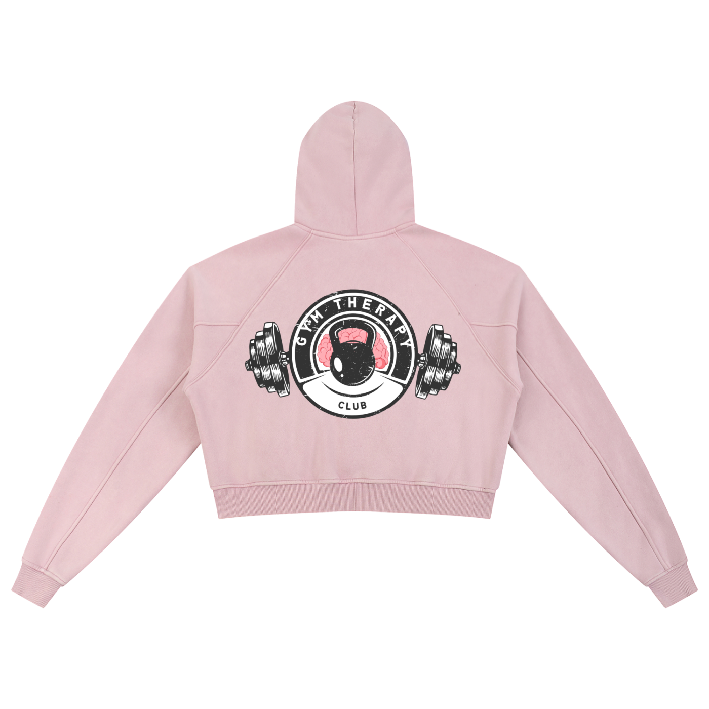Gym Therapy Club Cropped Hoodie