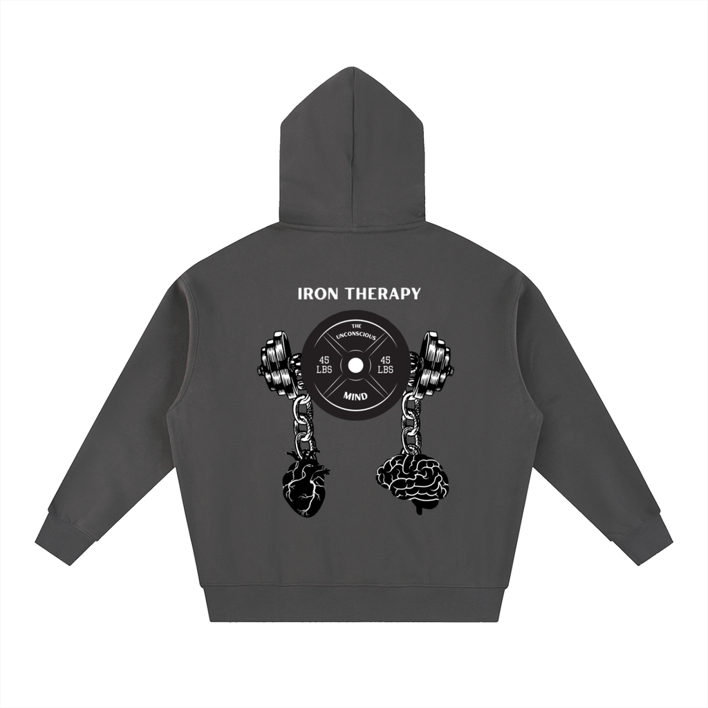 Iron Therapy Oversized Fleece Boxy Hoodie